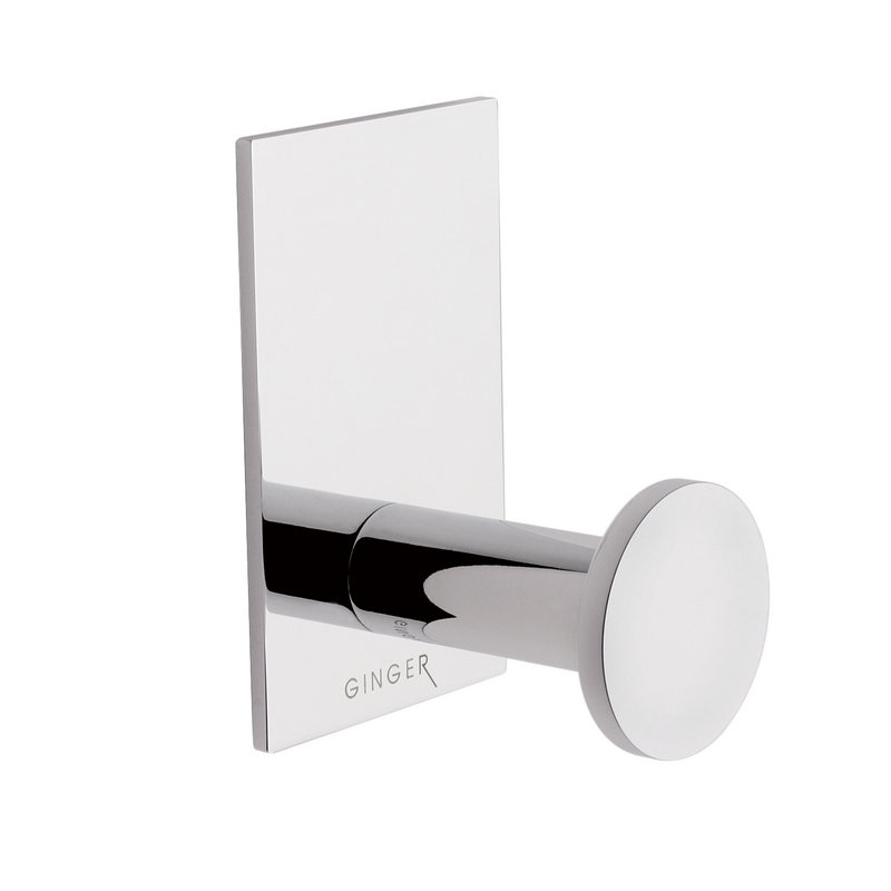 Surface Single Robe Hook in Polished Chrome