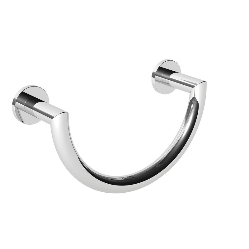 Kubic Towel Ring in Polished Chrome
