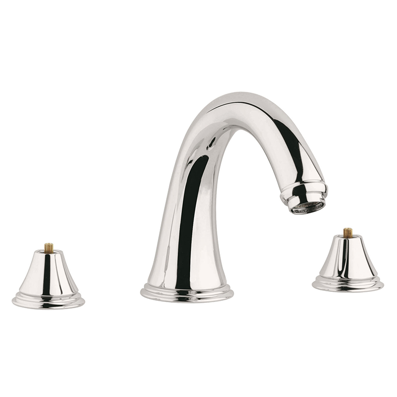 Geneva Deck Mounted Tub Faucet W/Spout Only In Chrome/Polished Brass