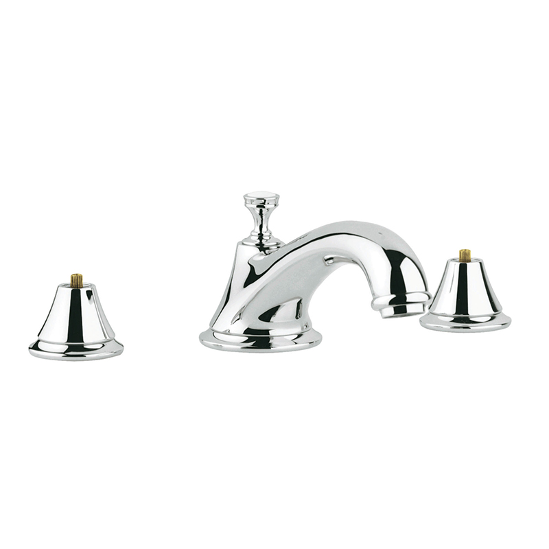 Seabury Deck Mounted Tub Faucet W/Spout Only In Chrome/Polished Brass