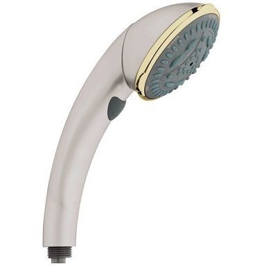 Movario Multi-Function Hand Shower In Satin Nickel/Polished Brass