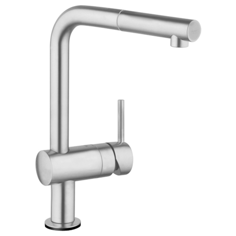 Minta Single Handle Pull-Down Spray Kitchen Faucet Super Steel