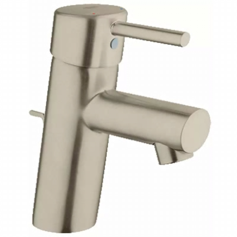 Concetto 1-Hole S-Size Lav Faucet w/Drain in Brushed Nickel, 1.2 gpm