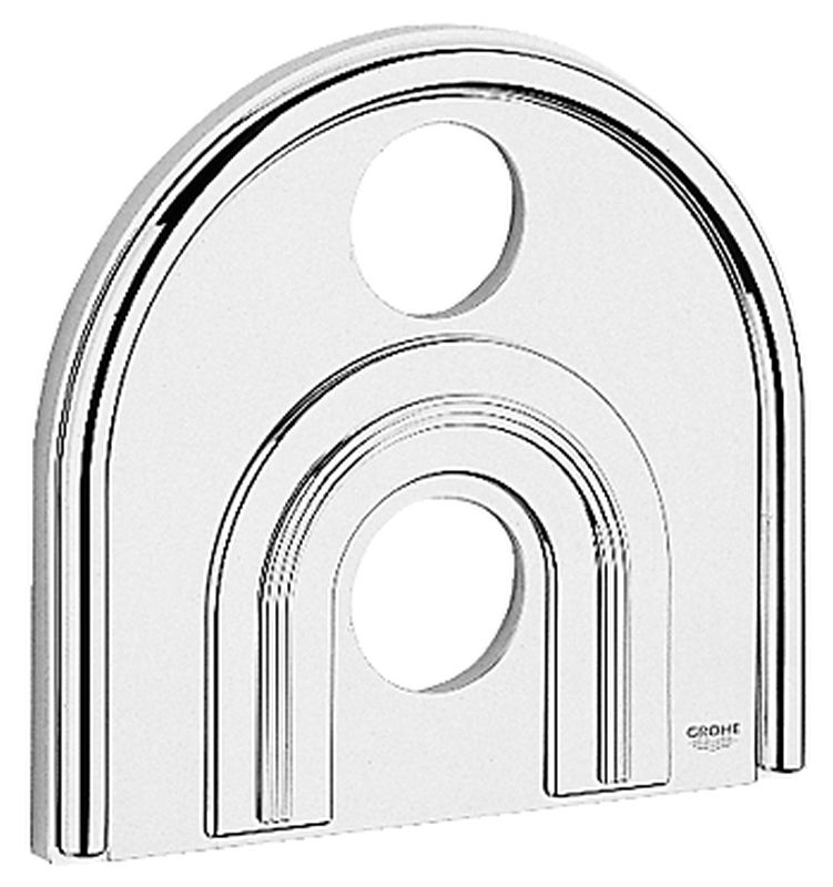 Escutcheon 8-1/2"x9-1/4" Chrome/Matte Chrome