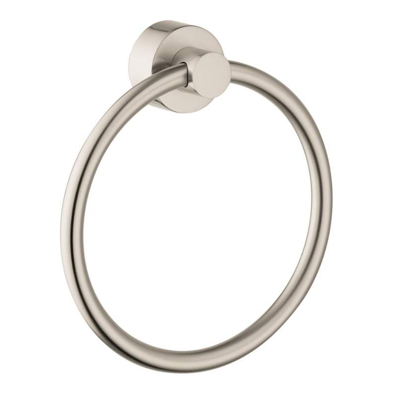 Axor Uno 7" Towel Ring in Brushed Nickel