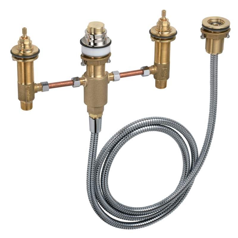 Roman Tub Set Rough-In Only 1/2" NPT w/80" Hose for Handshower
