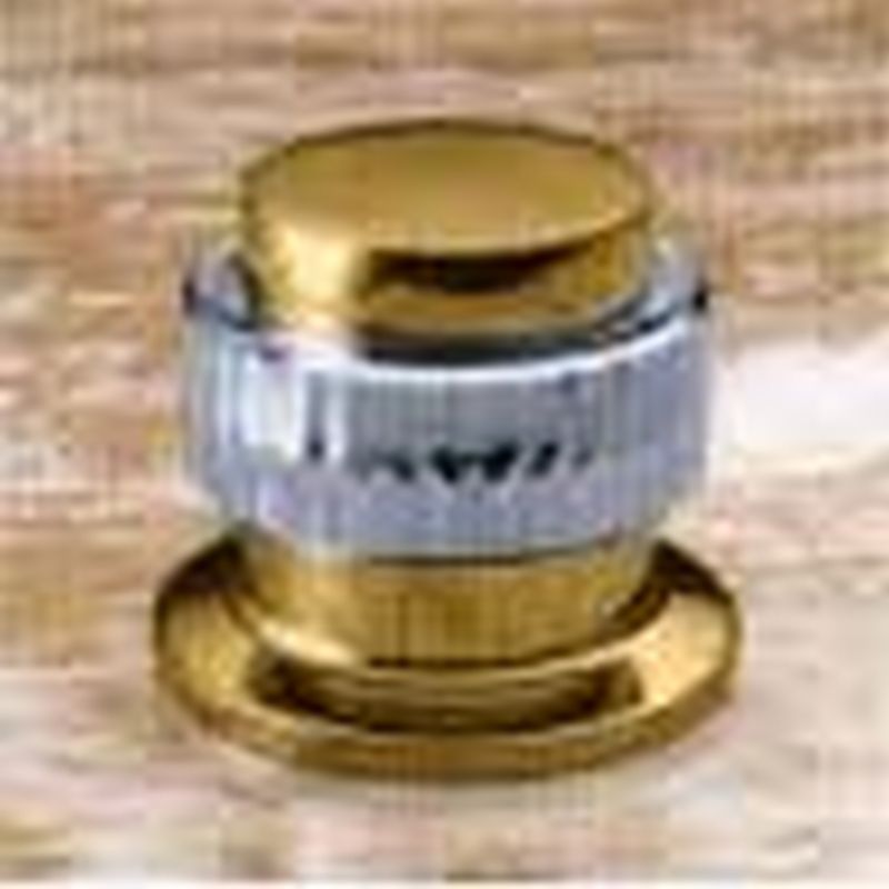 Handle Diamond 1-pc Brass/Chrome