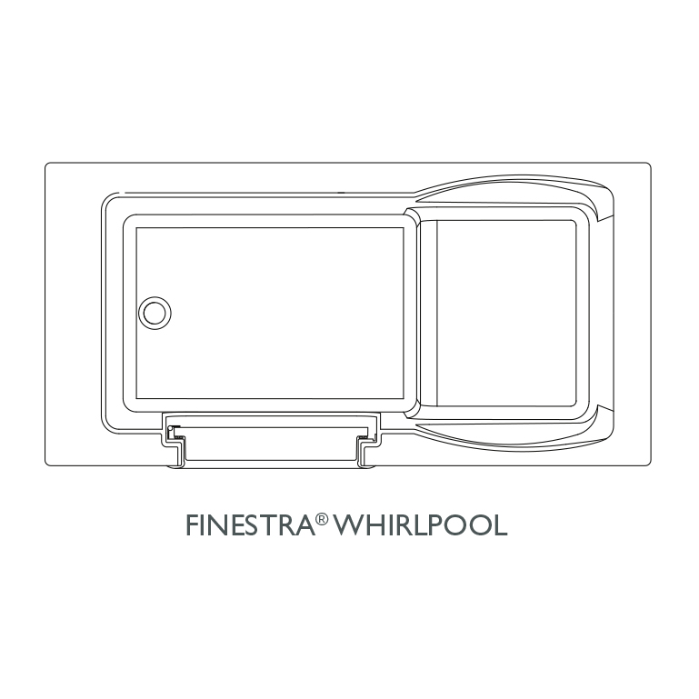 Finestra 60x36x38-1/2" Walk-In Whirlpool Tub w/Right Drain Oyster