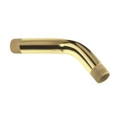 Wall Mount Shower Arm In Polished Brass