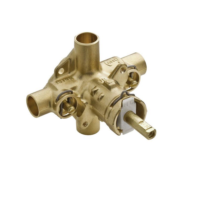 Posi-Temp Pressure Balancing Valve Rough-In Only 1/2" CC w/1/4 Turn Stops