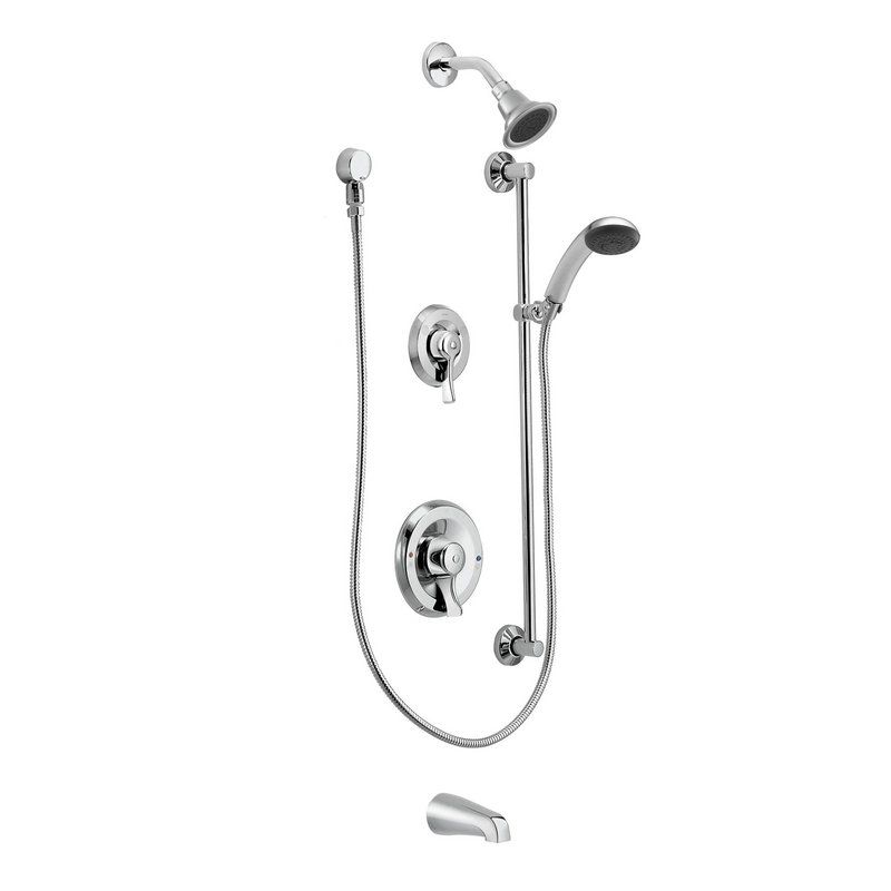 Commercial Tub/Shower System in Chrome