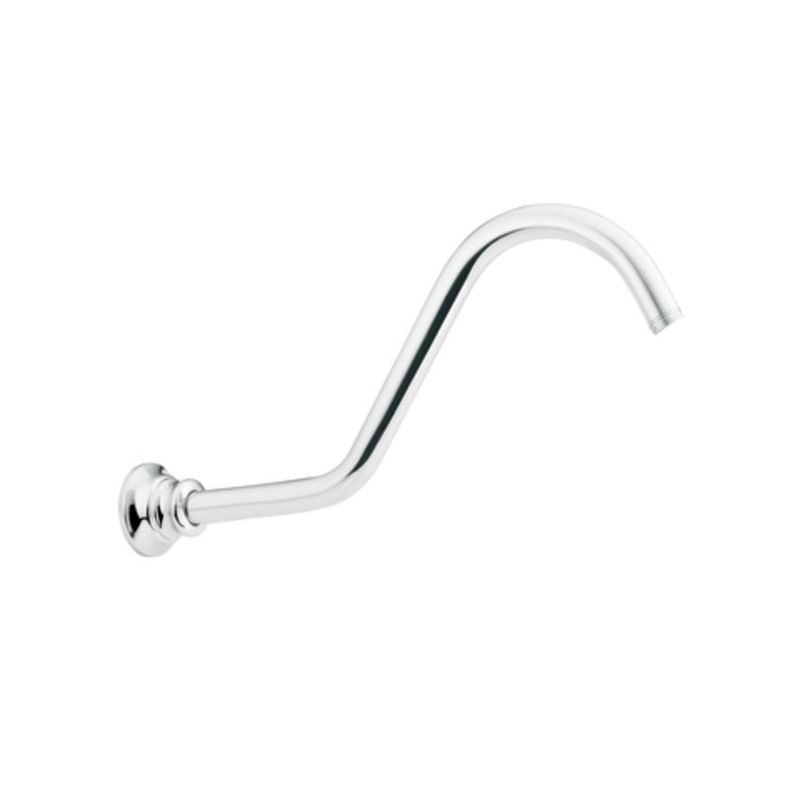 Waterhill Wall Mount Shower Arm & Flange In Chrome