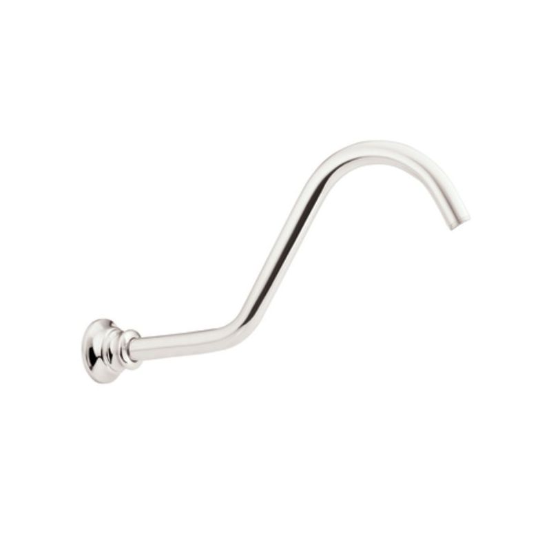 Waterhill Wall Mount Shower Arm & Flange In Polished Nickel