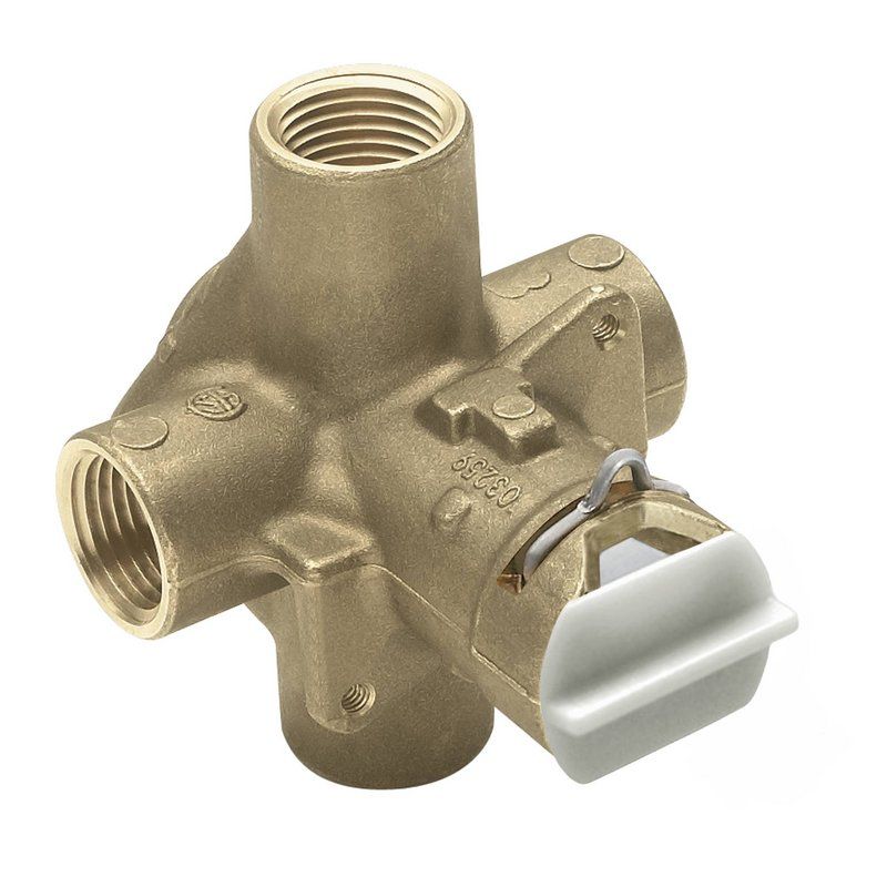 Posi-Temp 4-Port Pressure Balancing Valve Rough-In Only 1/2" IPS Connections for Tub & Shower