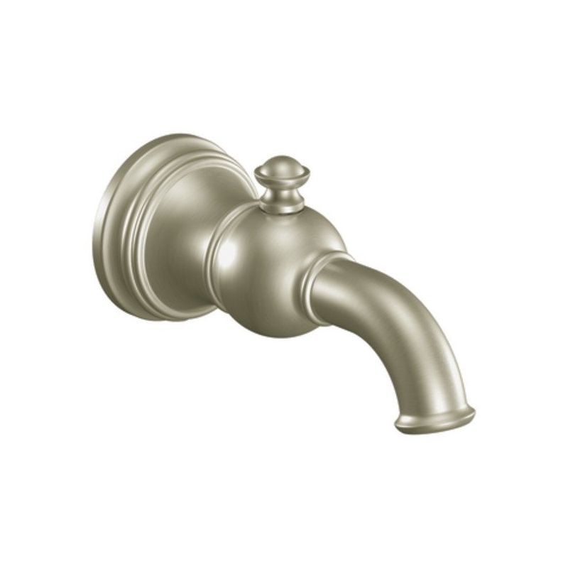 Weymouth 6-3/4" Diverter Slip Fit Tub Spout in Brushed Nickel