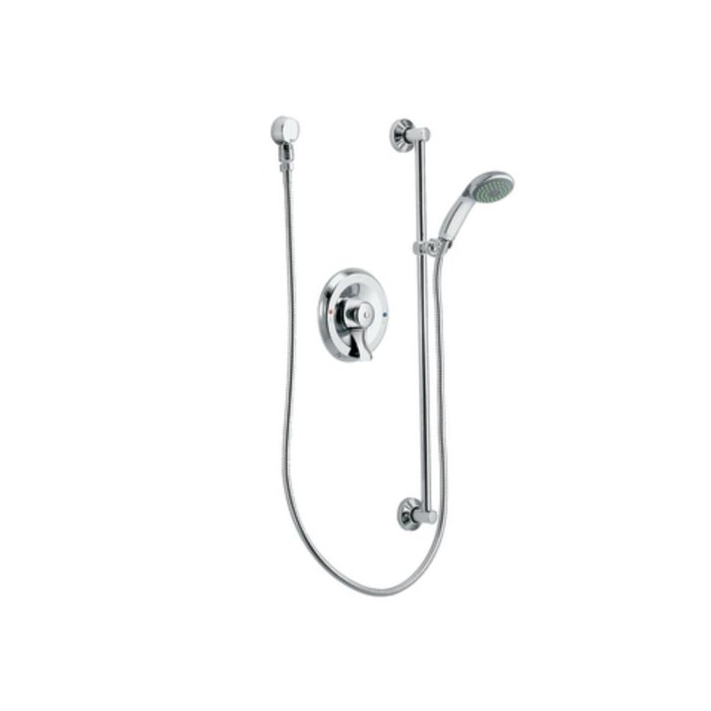 Commercial Posi-Temp Eco-Performance 1-Handle Handshower System Trim Only Chrome