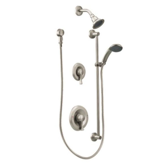 Commercial Posi-Temp 3-Function Shower System Trim Only Brushed Nickel
