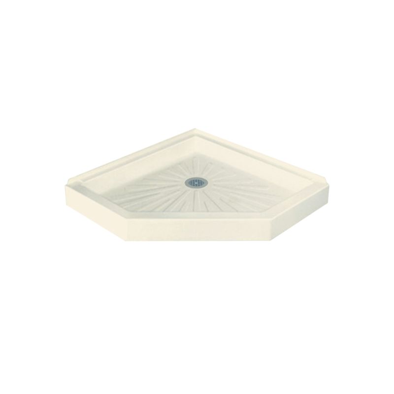 Durabase 36x36x5-1/2" Neo-Angle Shower Base in Biscuit