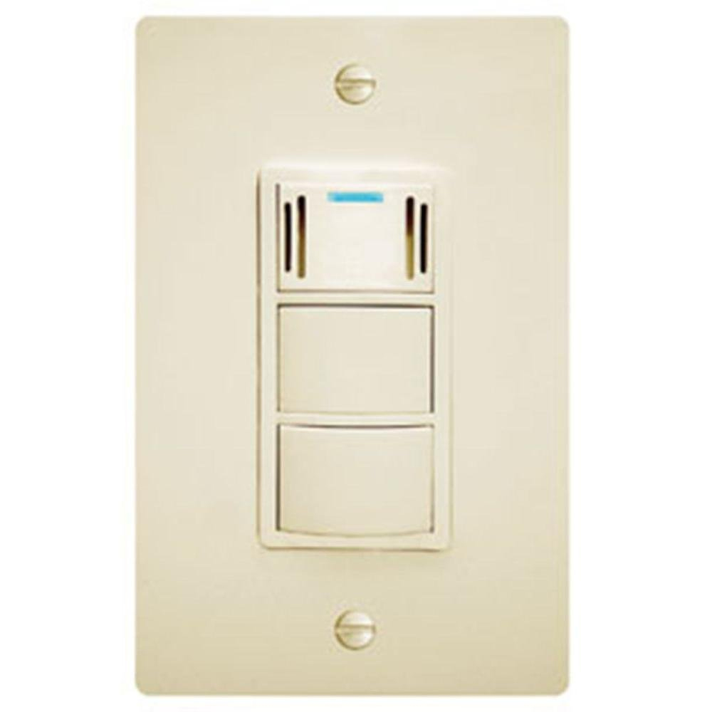 WhisperControl Condensation Sensor Plus - Dew Point Sensing On/Off Wall Control, Almond