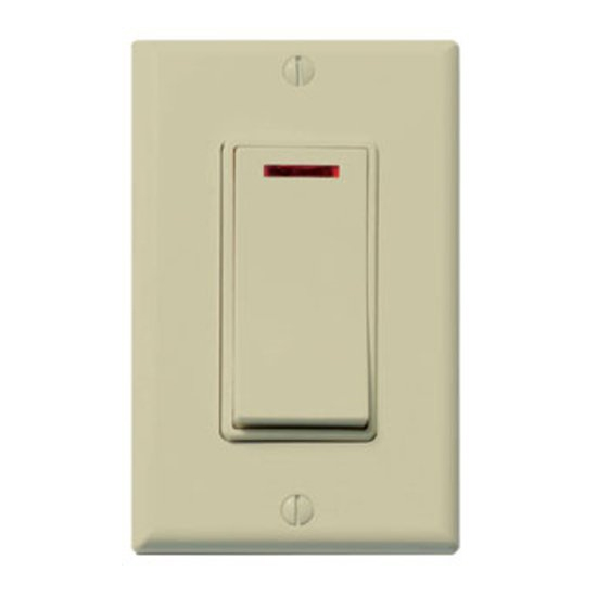 EcoSwitch 1 Function On/Off Wall Switch Almond