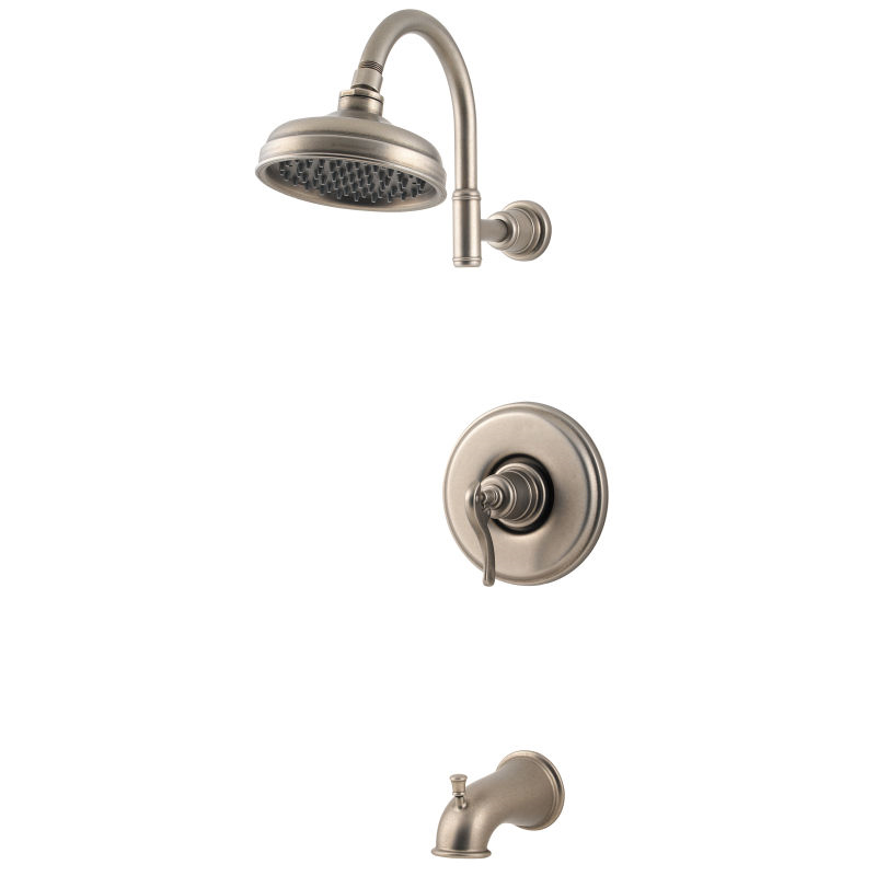 Ashfield Tub/Shower Faucet In Rustic Pewter