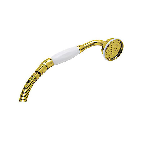 Perrin & Rowe Single-Function Inclined Hand Shower In Italian Brass