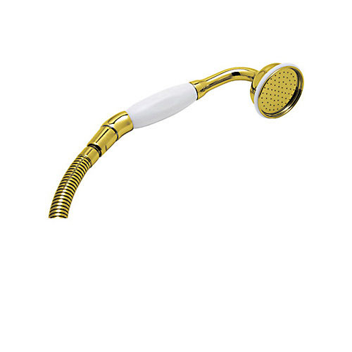 Perrin & Rowe Single-Function Inclined Hand Shower In Italian Brass