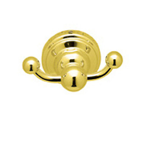 Edwardian Double Robe Hook in English Gold