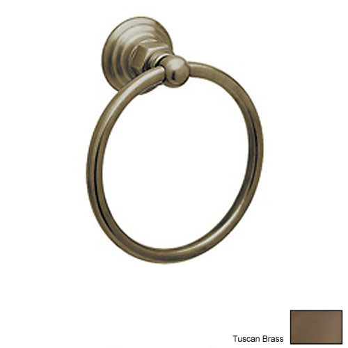 Country Bath 6-1/4" Towel Ring in Tuscan Brass
