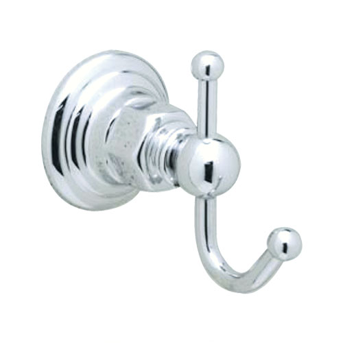Country Single Robe Hook in Polished Chrome