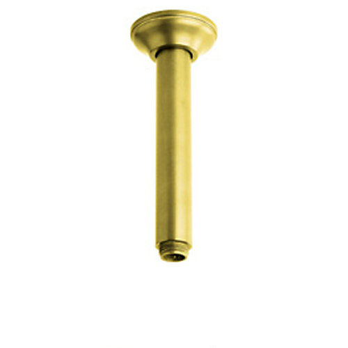 Traditional Style Ceiling Mount Shower Arm & Flange In Inca Brass