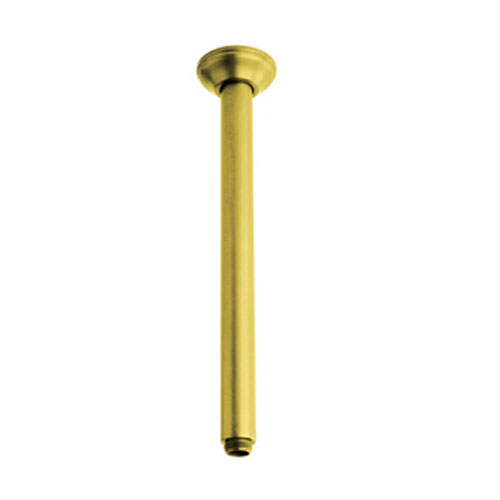 Shower Collection Ceiling Mount Shower Arm & Flange In Inca Brass