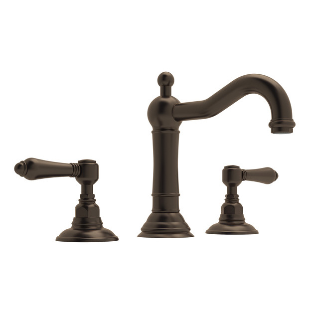 Acqui Widespread Lav Faucet in Tuscan Brass w/Metal Levers