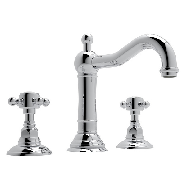 Acqui Widespread Lavatory Faucet in Chrome w/Cross Handles
