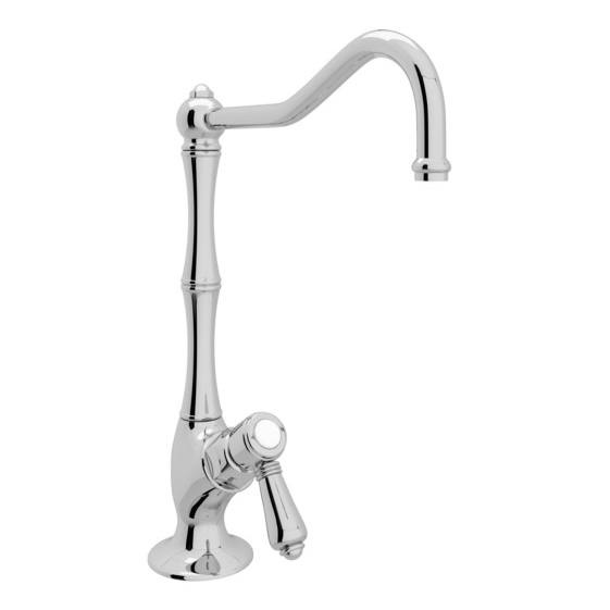 Column Spout Filter Faucet in Polished Chrome w/Mini Metal Lever