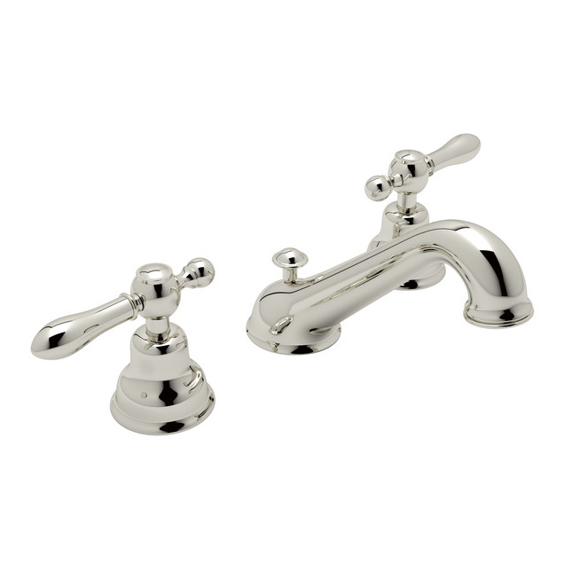 Arcana Widespread Lav Fct in Polished Nickel w/Classic Lever