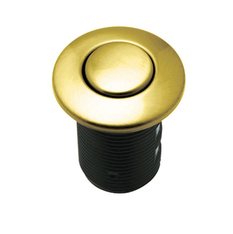 Waste Disposal Air Activated Switch Button in Italian Brass