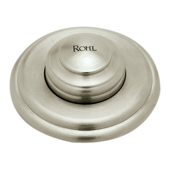 Deluxe Luxury Air Activated Disposal Button in Satin Nickel