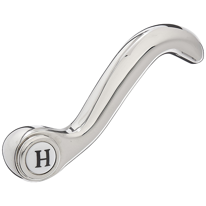 Country Bath Alessandria Handle Hot Only in Polished Nickel