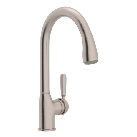 Classic Pull-Down Kitchen Faucet in Satin Nickel