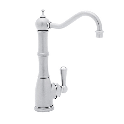 Perrin & Rowe Traditional Single Handle Filter Kitchen Faucet in Polished Chrome