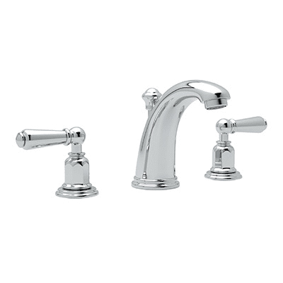Edwardian High Neck Lav Faucet in Polished Chrome