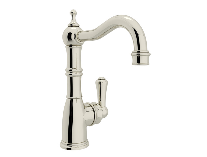 Perrin & Rowe Single Hole/Lever Bar Faucet in Polished Nickel