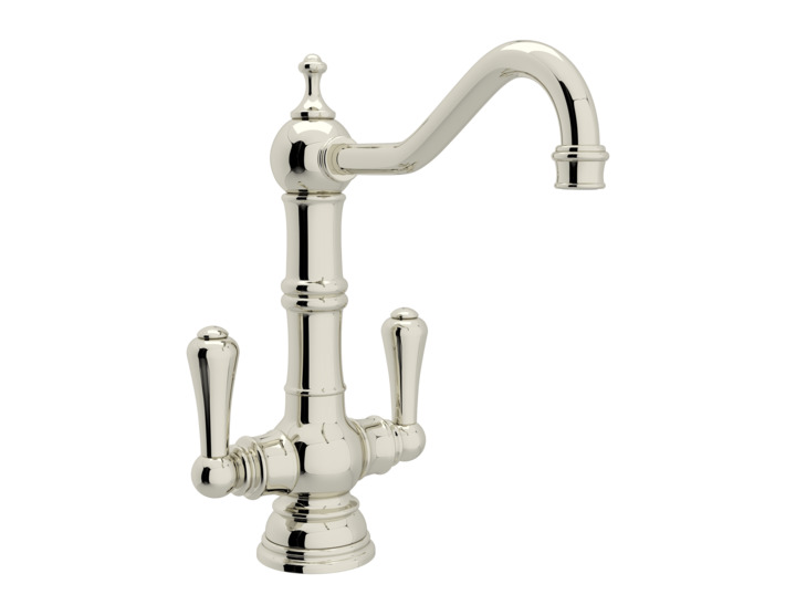 Perrin & Rowe Single Hole w/2 Levers Bar Faucet in Polished Nickel