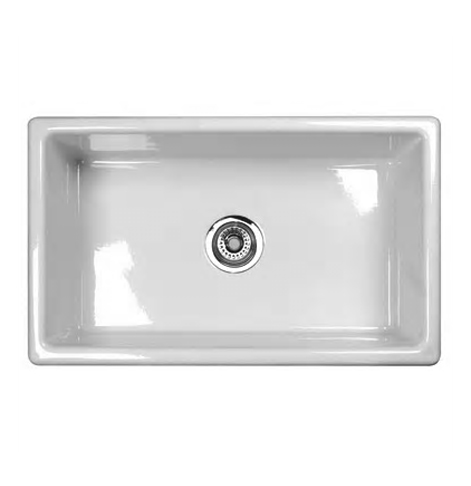 Shaws Classic 30x18-1/8x10-7/16" Kitchen Sink in White