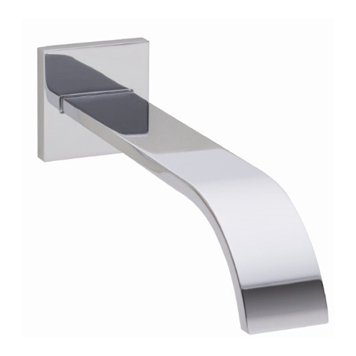 Wave Wall Mount Tub Spout in Polished Chrome