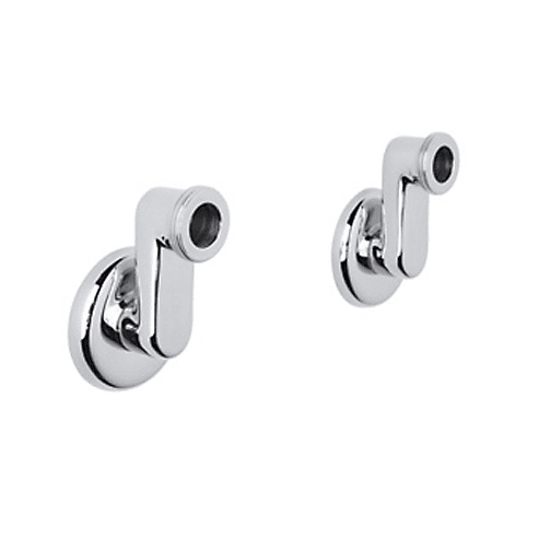 Cisal Wall Unions Set of 2 in Polished Chrome