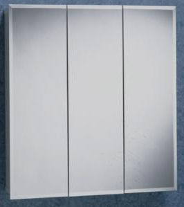 Medicine Cabinet 16x20x4 Wood Body White Frame