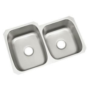 McAllister 31-1/2x20-1/2x8" Double Bowl Stainless Steel Sink