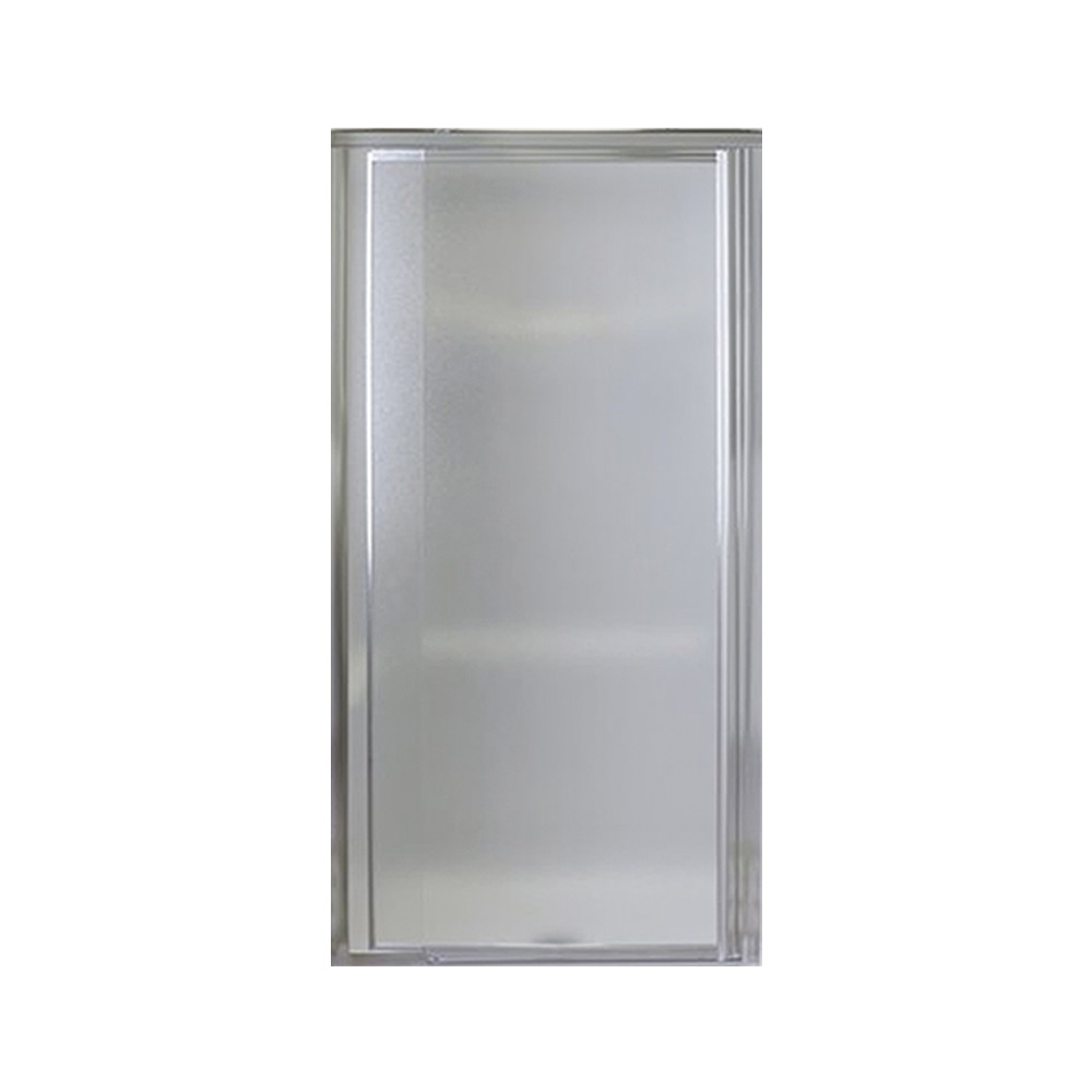 Vista Pivot II 36x65-1/2" Shower Door Silver & Pebbled Glass